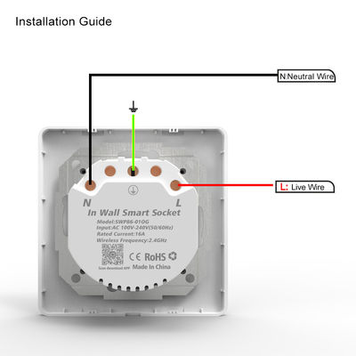 100-240V Sockel-Stecker-Unterstützung Amazonas Alexa Google Home Smart Plug EU StandardSmart Wifi